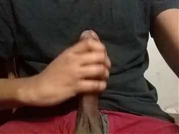 Long Black Cock Cumming Thick Load